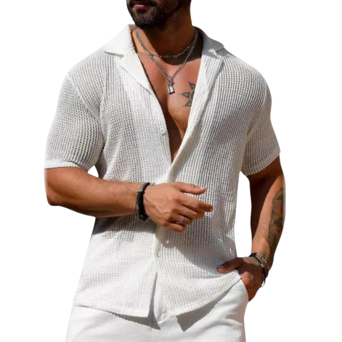 Rodrigo | Camisa calada de manga corta